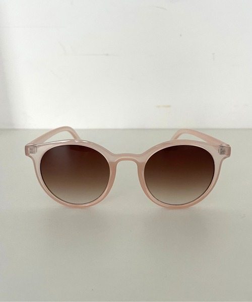 prose verse（プロズヴェール）の「ボストンフレームサングラス（サングラス・レディース・ブラック/ピンクベージュ・ﾌﾘ-）」の7枚目の写真