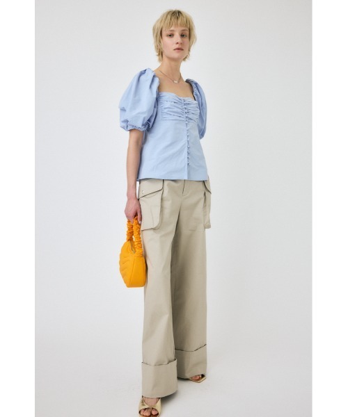 セール】OPEN NECK GATHER ブラウス（シャツ/ブラウス）｜MOUSSY
