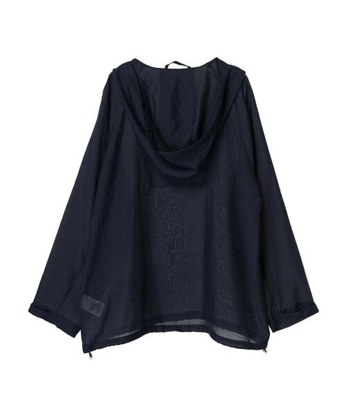 AMERICAN HOLIC(アメリカンホリック)の「接触冷感シアーアノラックパーカー(シャツ/ブラウス・レディース・ネイビー/ライトベージュ・M/L)」の9枚目の写真