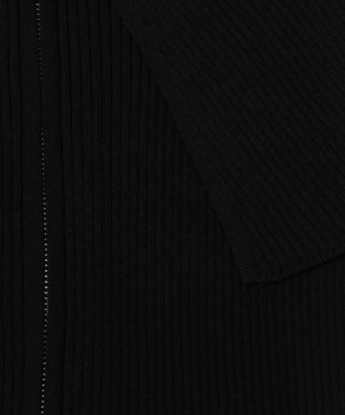 mysty woman（ミスティウーマン）の「ケープカラーZIPニットプルオーバー　121399（ニット/セーター・レディース・モカ/ブラック/オフホワイト・FREE）」の20枚目の写真