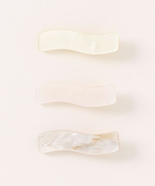 tone（トーン）の「【Kukulu TOKYO】ウェーブ ミニクリップ (３本セット）（バレッタ/ヘアクリップ・レディース・ホワイト系その他/ブラック系その他/イエロー系その他・FREE）」の9枚目の写真