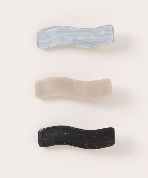 tone（トーン）の「【Kukulu TOKYO】ウェーブ ミニクリップ (３本セット）（バレッタ/ヘアクリップ・レディース・ホワイト系その他/ブラック系その他/イエロー系その他・FREE）」の11枚目の写真