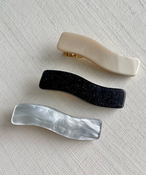 tone（トーン）の「【Kukulu TOKYO】ウェーブ ミニクリップ (３本セット）（バレッタ/ヘアクリップ・レディース・ホワイト系その他/ブラック系その他/イエロー系その他・FREE）」の8枚目の写真