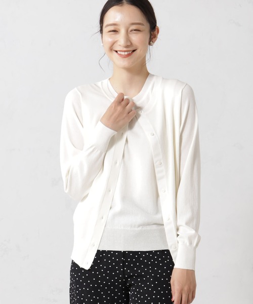 FOUND GOOD（ファウンドグッド）の「アンサンブルカーデ/LS2（カーディガン/ボレロ・レディース・ブラック/アイボリー/グレー系/ブルー系6・S/M/L）」の3枚目の写真