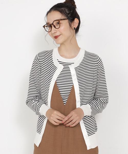 FOUND GOOD（ファウンドグッド）の「アンサンブルカーデ/LS2（カーディガン/ボレロ・レディース・ブラック/アイボリー/グレー系/ブルー系6・S/M/L）」の9枚目の写真