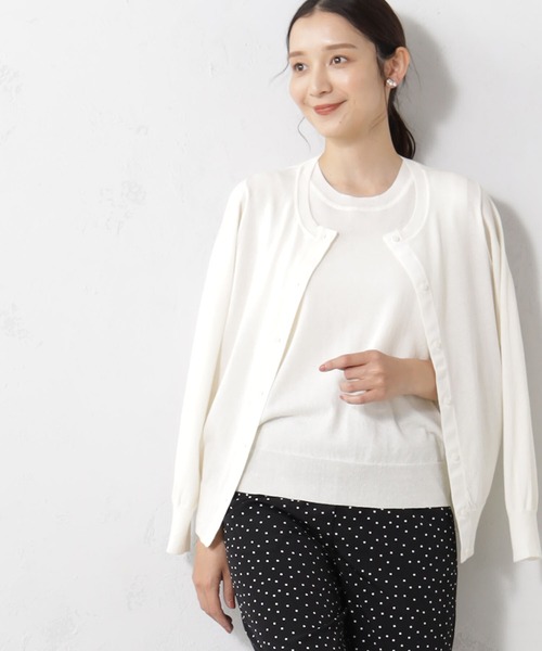 FOUND GOOD（ファウンドグッド）の「アンサンブルカーデ/LS2（カーディガン/ボレロ・レディース・ブラック/アイボリー/グレー系/ブルー系6・S/M/L）」の16枚目の写真