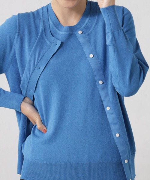 FOUND GOOD（ファウンドグッド）の「アンサンブルカーデ/LS2（カーディガン/ボレロ・レディース・ブラック/アイボリー/グレー系/ブルー系6・S/M/L）」の17枚目の写真