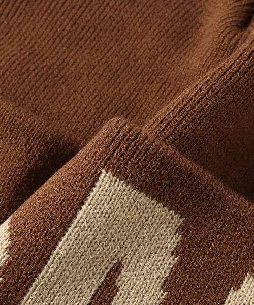 JOURNAL STANDARD（ジャーナルスタンダード）の「OMA DESIGN STUDIOS FOLDED BEANIE（ニットキャップ/ビーニー・メンズ・ブラウン/ブラック・FREE）」の9枚目の写真