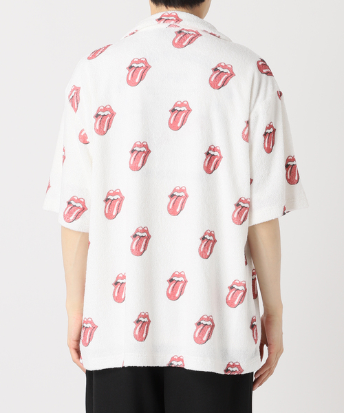 JOURNAL STANDARD relume(ジャーナルスタンダード レリューム)の「THE ROLLING STONES / ローリングストーンズ 別注 ビーチシャツ(シャツ/ブラウス・メンズ・ホワイト/イエロー・MEDIUM/LARGE)」の8枚目の写真