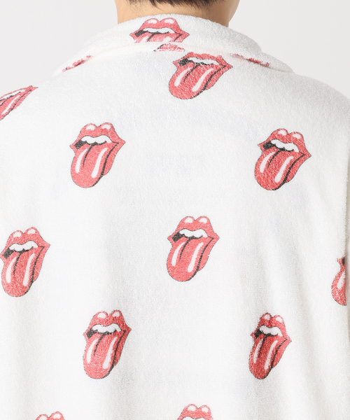 JOURNAL STANDARD relume(ジャーナルスタンダード レリューム)の「THE ROLLING STONES / ローリングストーンズ 別注 ビーチシャツ(シャツ/ブラウス・メンズ・ホワイト/イエロー・MEDIUM/LARGE)」の9枚目の写真