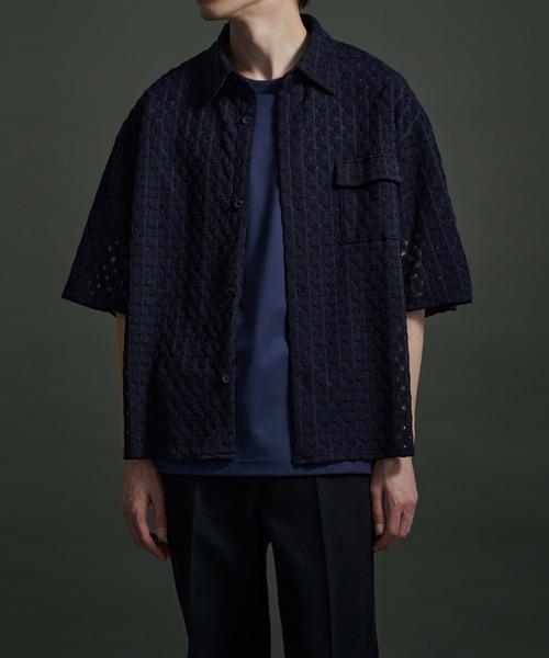 コットンライクレースシャツ / 半袖（シャツ/ブラウス）｜PUBLIC TOKYO