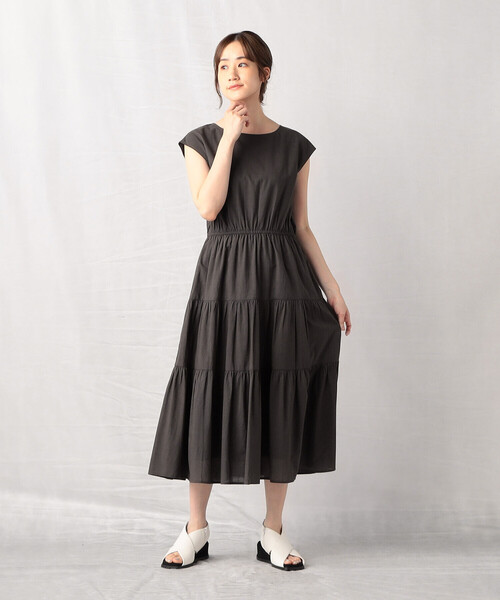 Comme　Ca　Mature（コムサマチュア）の「インドコットン ワンピース（ワンピース・レディース・チャコール/グリーン系/マスタード・FREE）」の7枚目の写真