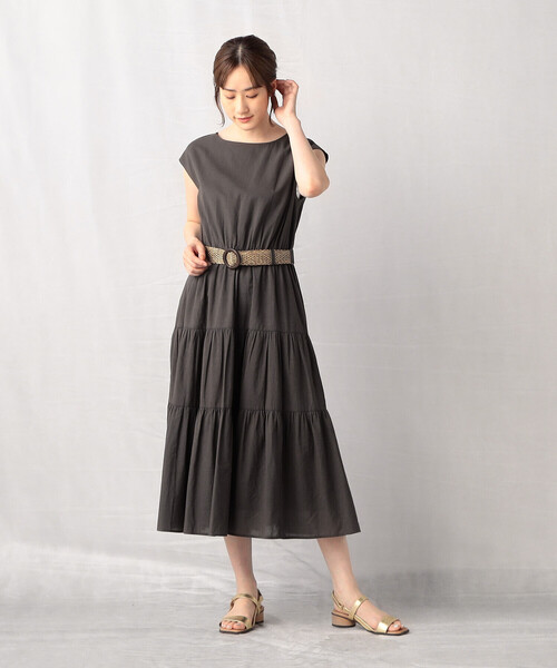 Comme　Ca　Mature（コムサマチュア）の「インドコットン ワンピース（ワンピース・レディース・チャコール/グリーン系/マスタード・FREE）」の8枚目の写真