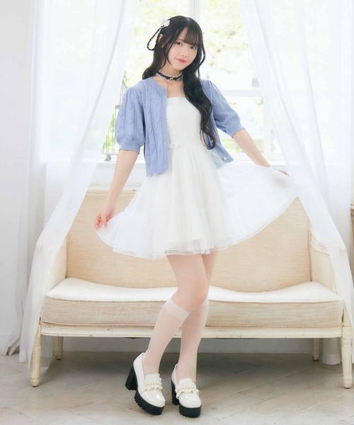 【セール】キラキラチュールキャミワンピース（ワンピース）｜ROJITA（ロジータ）