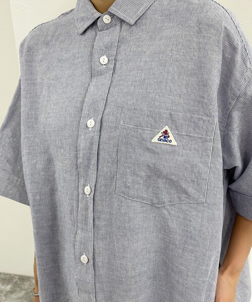 GEVACO（ゲバコ）の「【GEVACO/ゲバコ】綿麻SSシャツワンピース（シャツワンピース・レディース・イエロー系その他/ブルー系その他/ブラック系その他/ベージュ系その他・38）」の16枚目の写真