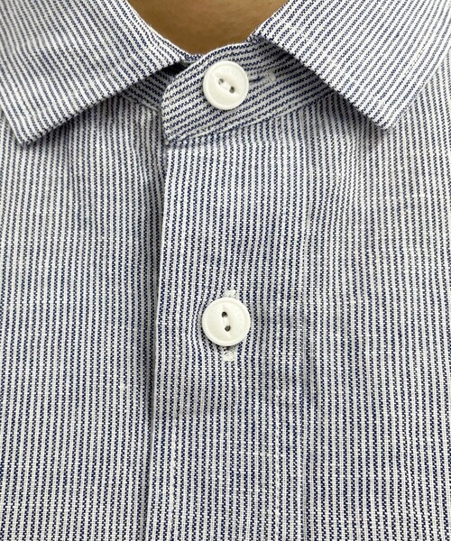 GEVACO（ゲバコ）の「【GEVACO/ゲバコ】綿麻SSシャツワンピース（シャツワンピース・レディース・イエロー系その他/ブルー系その他/ブラック系その他/ベージュ系その他・38）」の6枚目の写真