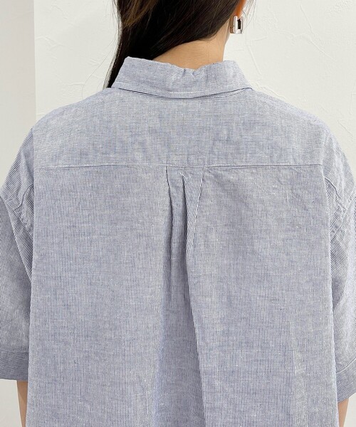 GEVACO（ゲバコ）の「【GEVACO/ゲバコ】綿麻SSシャツワンピース（シャツワンピース・レディース・イエロー系その他/ブルー系その他/ブラック系その他/ベージュ系その他・38）」の9枚目の写真