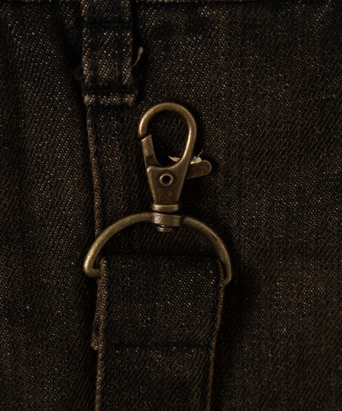 WEGO（ウィゴー）の「WEGO/ヴィンテージウォッシュサス付スカパン（スカート・レディース・ブルー系1/ブラック/その他1・FREE）」の10枚目の写真