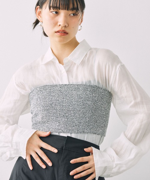 楽天市場】シースルーチュニックシャツ BABYLONE バビロン
