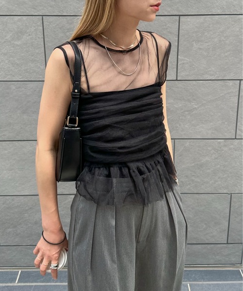 feepur（フェピュール）の「ビスチェセットチュールペプラム