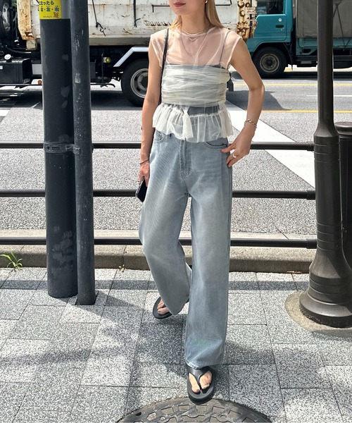 feepur（フェピュール）の「ビスチェセットチュールペプラム