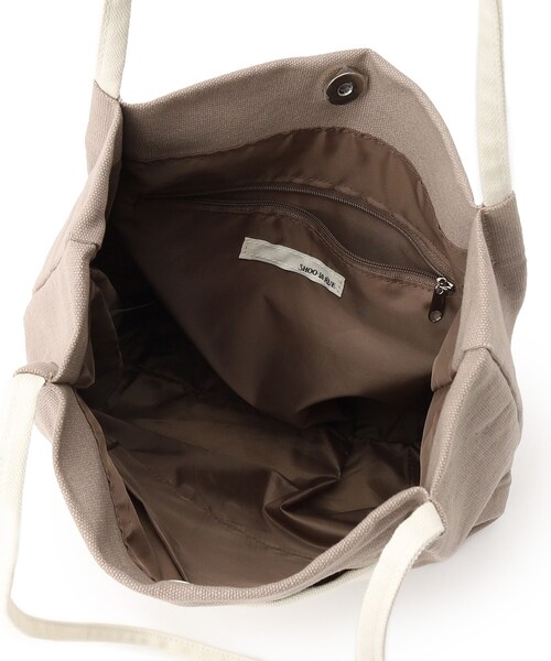 SHOO・LA・RUE（シューラルー）の「◆配色ポケットキャンバストートバッグ（トートバッグ・レディース・グレー系4/グレー系3/ブラック系4/イエロー系3/ブルー系3・00）」の12枚目の写真