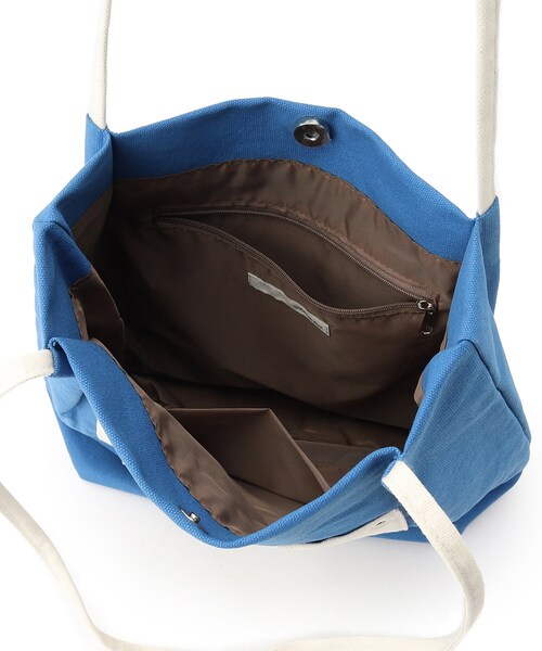 SHOO・LA・RUE（シューラルー）の「◆配色ポケットキャンバストートバッグ（トートバッグ・レディース・グレー系4/グレー系3/ブラック系4/イエロー系3/ブルー系3・00）」の14枚目の写真