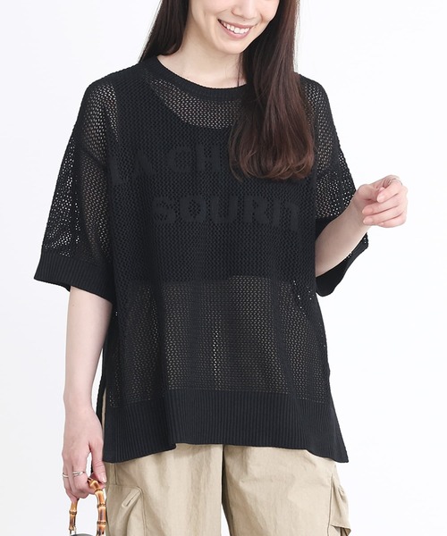 美品◇nomiamo◇サマーウール半そでニットTシャツ◇1(M)◇グレー◇日本製 美品◇nomiamo◇サマーウール半そでニットTシャツ◇1(M)◇グレー
