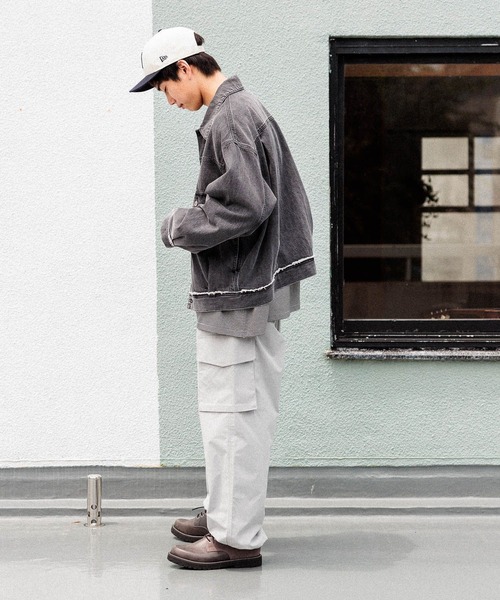 niko and...（ニコアンド）の「リップストップカーゴパンツ（カーゴパンツ・メンズ・ブラック/カーキ/グレー・MEDIUM/LARGE）」の5枚目の写真