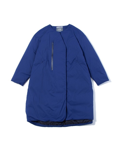 F/CE. （エフシーイー）の「F/CE. FT NEW COLLARLESS LONG COAT / エフシーイー FT ニューカラーレスロングコート（ダウンジャケット/コート・レディース・ブルー/セージグリーン/ブラック/オリーブ・SMALL）」の4枚目の写真