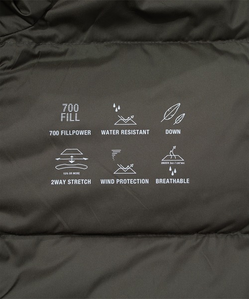 F/CE. （エフシーイー）の「F/CE. FT NEW COLLARLESS LONG COAT / エフシーイー FT ニューカラーレスロングコート（ダウンジャケット/コート・レディース・ブルー/セージグリーン/ブラック/オリーブ・SMALL）」の18枚目の写真