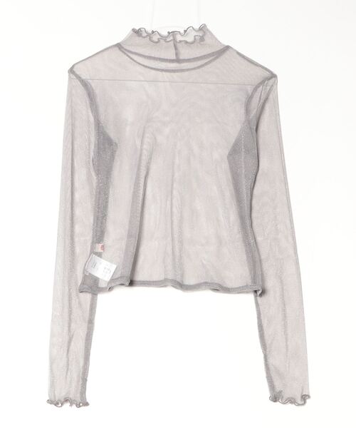 Brownie（ブラウニー）の「ラメチュールプルオーバー（Tシャツ/カットソー・レディース・ブラック/アイボリー/グレー・FREE）」の4枚目の写真