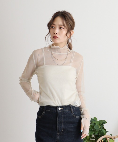 Brownie（ブラウニー）の「ラメチュールプルオーバー（Tシャツ/カットソー・レディース・ブラック/アイボリー/グレー・FREE）」の5枚目の写真