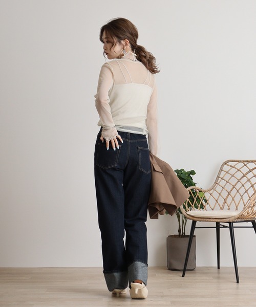 Brownie（ブラウニー）の「ラメチュールプルオーバー（Tシャツ/カットソー・レディース・ブラック/アイボリー/グレー・FREE）」の9枚目の写真