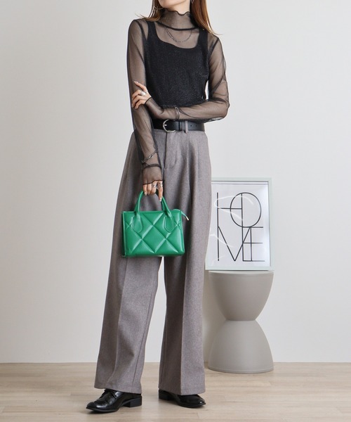 Brownie（ブラウニー）の「ラメチュールプルオーバー（Tシャツ/カットソー・レディース・ブラック/アイボリー/グレー・FREE）」の14枚目の写真