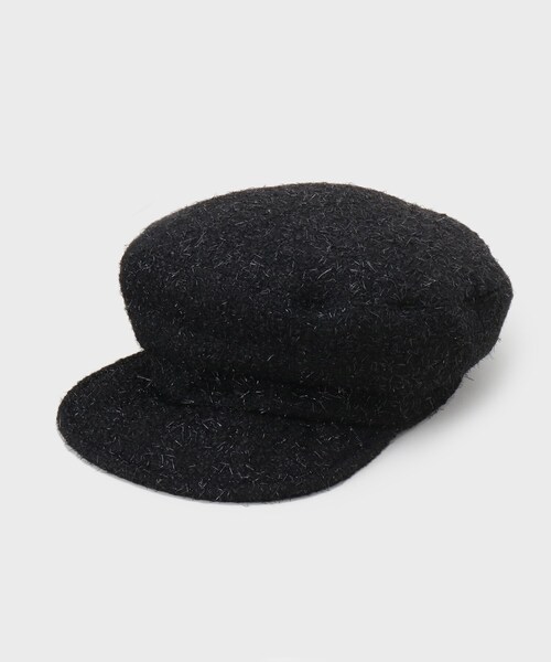 OPAQUE.CLIP（オペークドットクリップ）の「◆ラメツイードキャスケット（キャスケット・レディース・ブラック/ライトベージュ・00）」の4枚目の写真