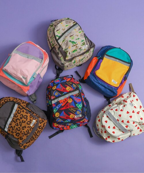 BREEZE（ブリーズ）の「FOスマイルバックパック（バックパック/リュック・キッズ・ピンク/キャメル/オフホワイト/ネイビー/ベージュ/レインボー・SMALL/MEDIUM）」の13枚目の写真