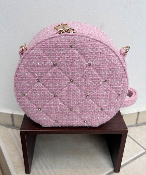 one wayザッカ(ワンウェイザッカ)の「ラウンドキルティングショルダーバッグ(ショルダーバッグ・レディース・ホワイト/ピンク/アイボリー/ブラック・FREE)」の4枚目の写真