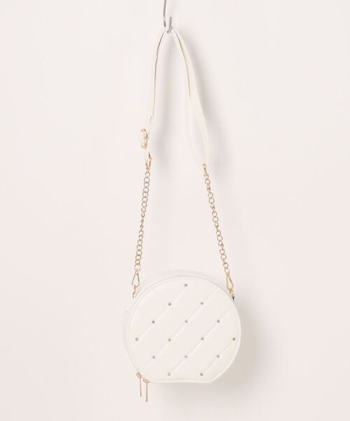 one wayザッカ(ワンウェイザッカ)の「ラウンドキルティングショルダーバッグ(ショルダーバッグ・レディース・ホワイト/ピンク/アイボリー/ブラック・FREE)」の7枚目の写真