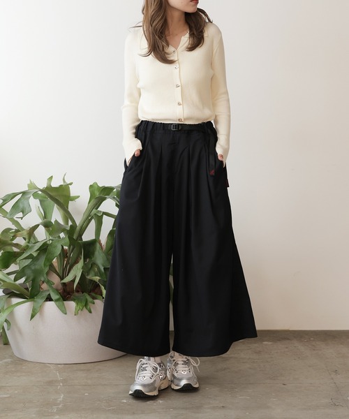 Gramicci(グラミチ)の「Gramicci/グラミチ STRETCH GABARDIN FLARE PANT フレアシルエット ワイドパンツ スカーチョ ガウチョパンツ 2026年 夏 夏服 秋服(その他パンツ・レディース・ブラック/グレー/ネイビー/ベージュ/チャコール/ベージュ系/ネイビー系・L/M/S)」の6枚目の写真