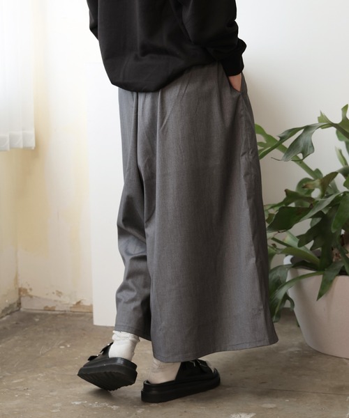 Gramicci(グラミチ)の「Gramicci/グラミチ STRETCH GABARDIN FLARE PANT フレアシルエット ワイドパンツ スカーチョ ガウチョパンツ 2026年 夏 夏服 秋服(その他パンツ・レディース・ブラック/グレー/ネイビー/ベージュ/チャコール/ベージュ系/ネイビー系・L/M/S)」の18枚目の写真