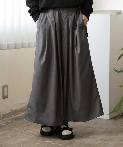 Gramicci(グラミチ)の「Gramicci/グラミチ STRETCH GABARDIN FLARE PANT フレアシルエット ワイドパンツ スカーチョ ガウチョパンツ 2026年 夏 夏服 秋服(その他パンツ・レディース・ブラック/グレー/ネイビー/ベージュ/チャコール/ベージュ系/ネイビー系・L/M/S)」の17枚目の写真