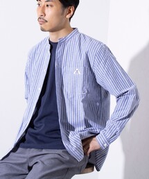 GEVACO | 【GEVACO/ゲバコ】オックスバンドカラー長袖シャツ（無地/ストライプ/チェック）(シャツ/ブラウス)