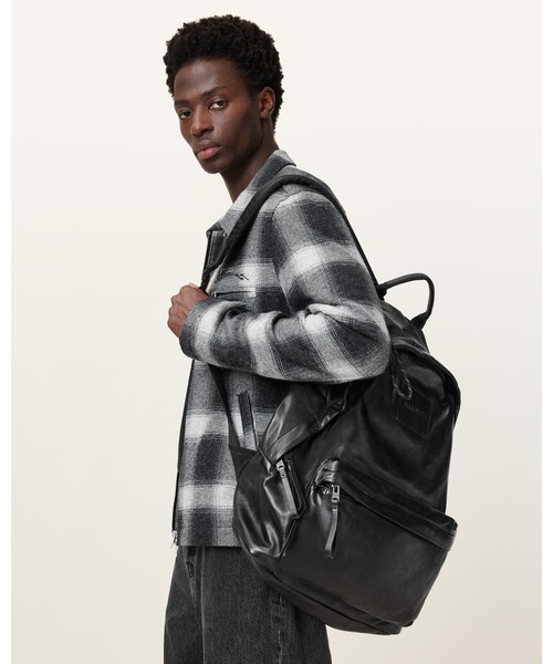 セール】CARABINER EMBOSSED LEATHER BACKPACK | カラビナ