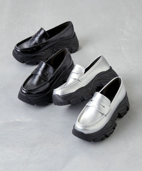 セール】厚底スニーカーソール コインローファー（ローファー）｜menue