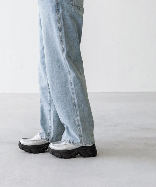 menue(メヌエ)の「【 新色追加 】厚底スニーカーソール コインローファー(ローファー・レディース・シルバー/ブラック/ブラウン・40/39/38/37/36/35)」の17枚目の写真