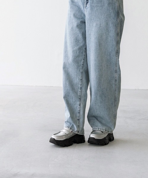 menue(メヌエ)の「【 新色追加 】厚底スニーカーソール コインローファー(ローファー・レディース・シルバー/ブラック/ブラウン・40/39/38/37/36/35)」の18枚目の写真