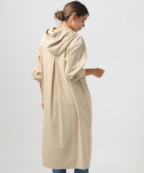 BAYFLOW（ベイフロー）の「[ワンピにも羽織りにも]コーデュロイフードワンピース（ワンピース・レディース・サンドベージュ/ブラウン/グレー・FREE）」の9枚目の写真