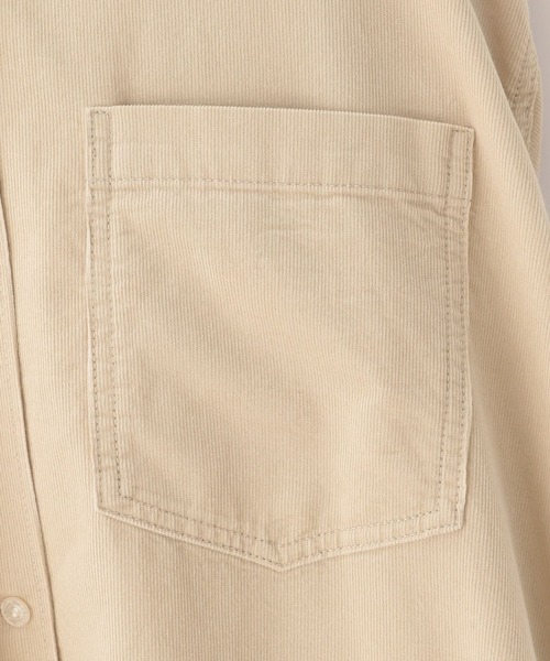 BAYFLOW（ベイフロー）の「[ワンピにも羽織りにも]コーデュロイフードワンピース（ワンピース・レディース・サンドベージュ/ブラウン/グレー・FREE）」の10枚目の写真