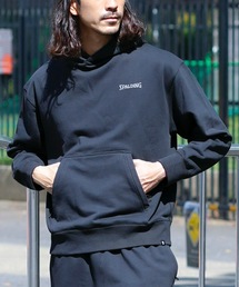 SPALDING（スポルディング）の「【SPALDING/スポルディング】コートサイド フーディ ジップ ポケット/プルオーバーパーカー・フーディー（パーカー）」